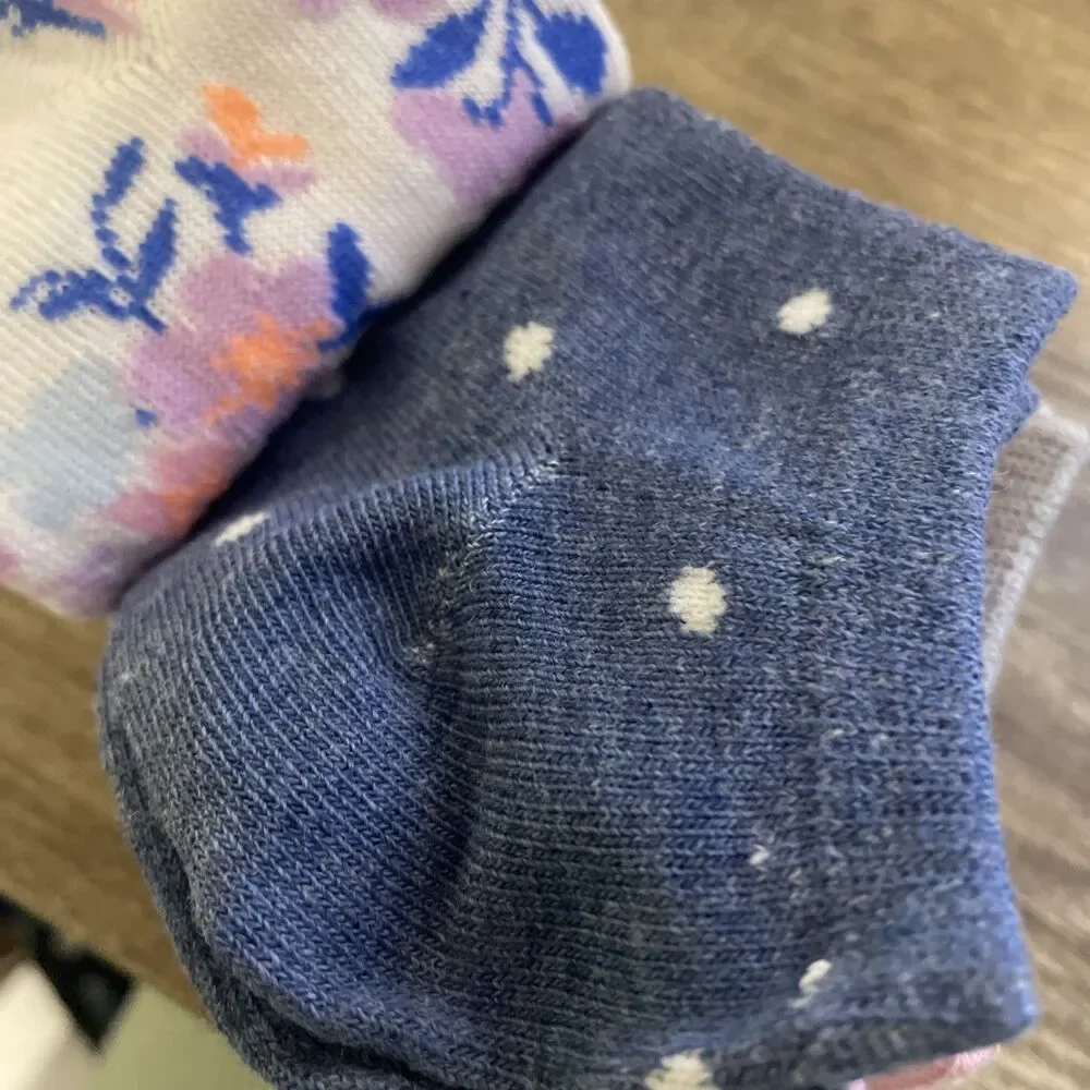 Marilyn Monroe 10 Pairs Womens Low Cut Socks OSFM Multi Color Floral Print